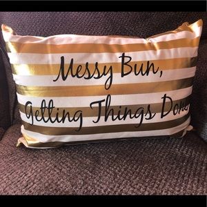 Decorative pillow! Super cute to accent room!